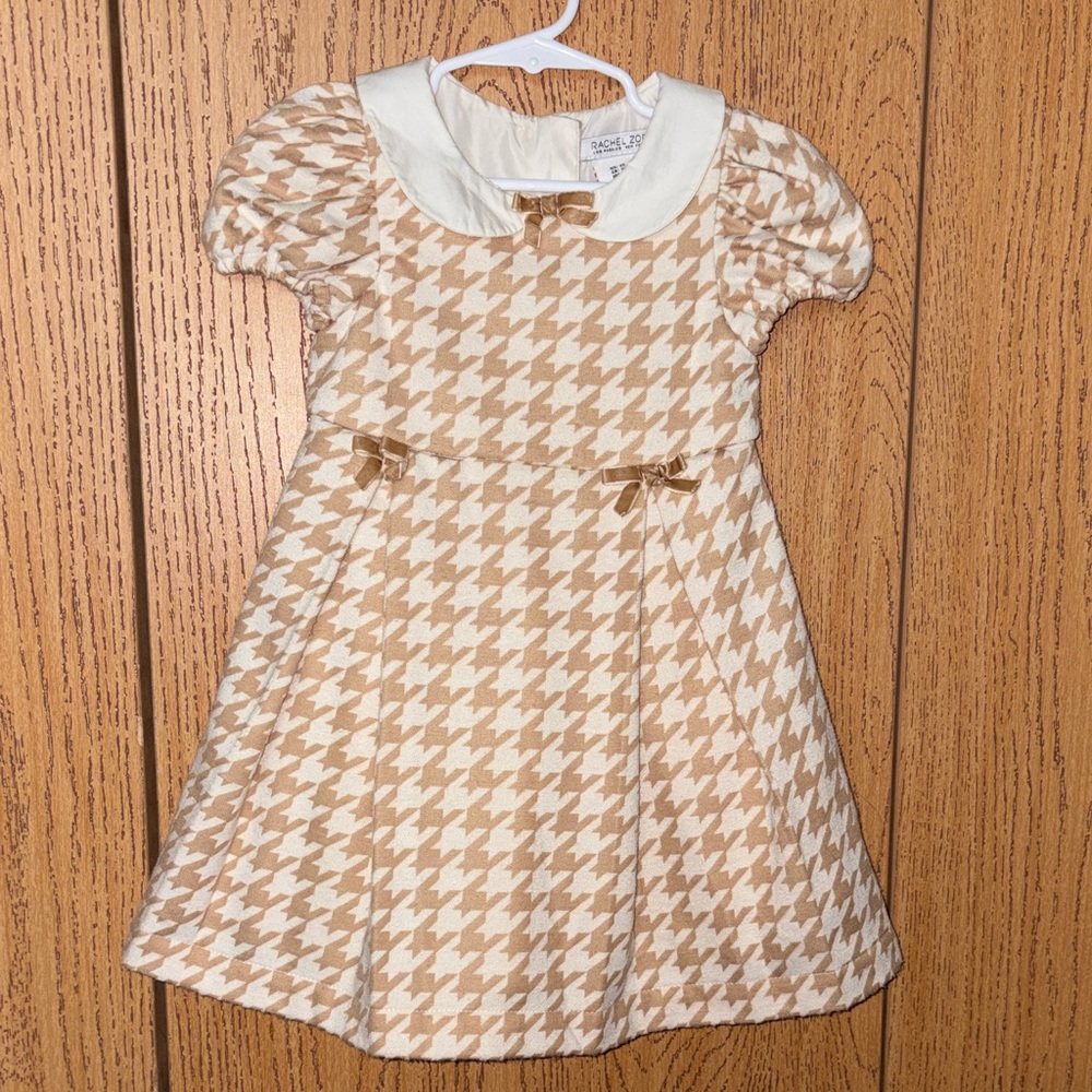 Rachel Zoe Cream and Tan Kids Dress